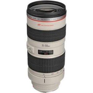 Canon 70-200mm/f2.8 camera lens (white)